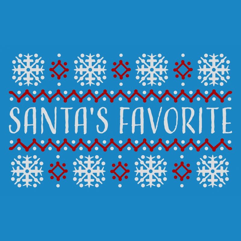 Santa's Favorite Weihnachtspullover Schneeflocken