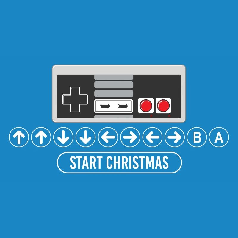 Cheat-Code Start Weihnachten Gaming Gamer Videospiel