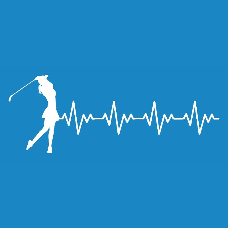 Golfeuse Golfeuse Coup de golf ECG Battement de cœur