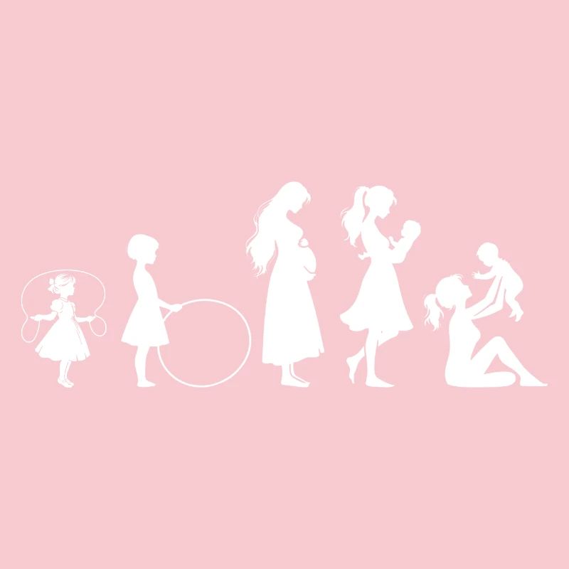 Evolution Mama Muttertag kind Familie
