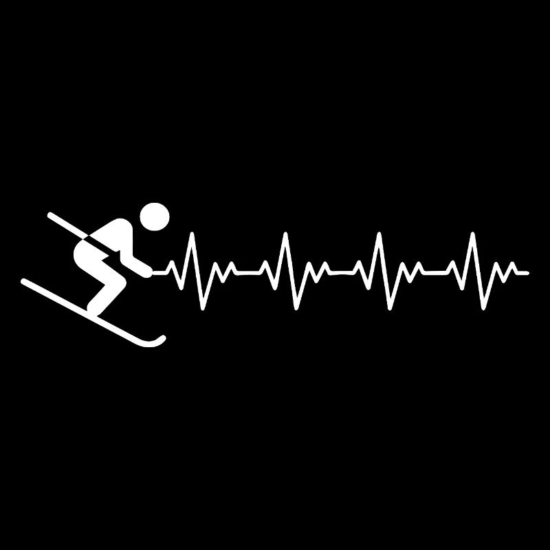Ski Skier Skiing ECG Heartbeat