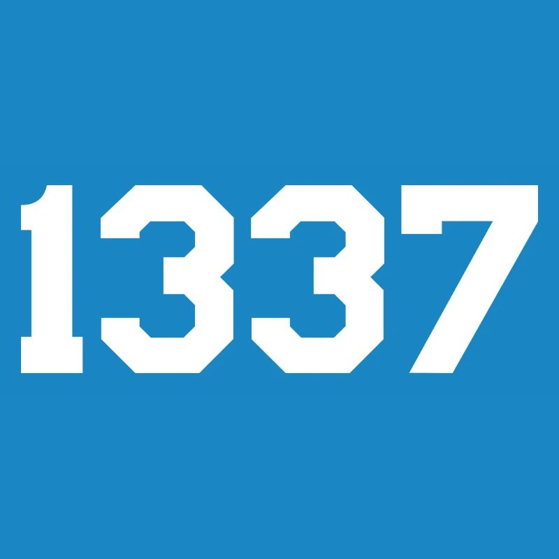 1337 – White Text Design