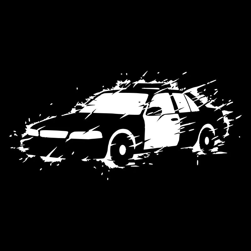 Police Car Action Explosion Vector