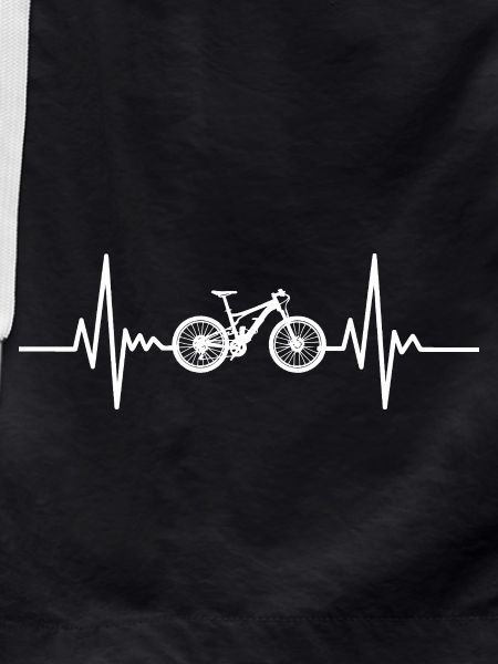 Heartbeat Bicycle Silhouette