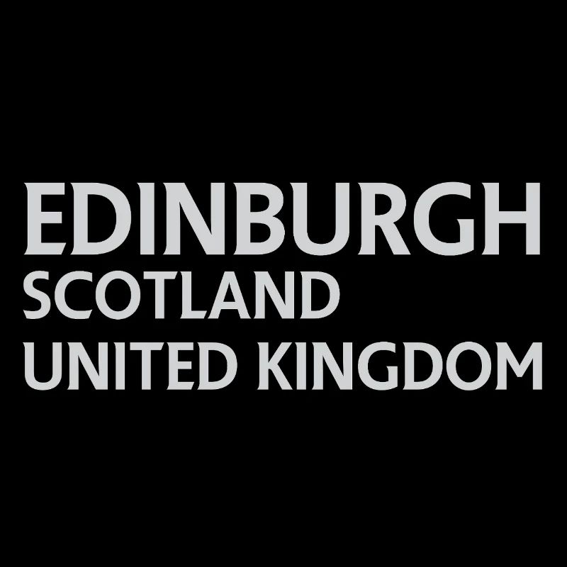 Édimbourg – Écosse Textdesign