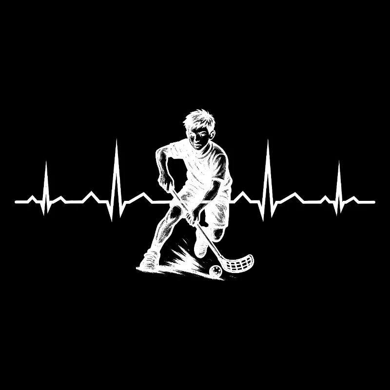 Modernes Floorball Artwork