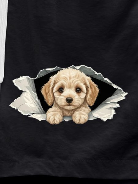 Niedlicher Cockapoo Goldendoodle Zerrissenes Papier