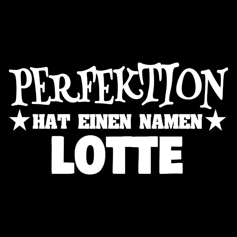 Perfection Lotte lettering