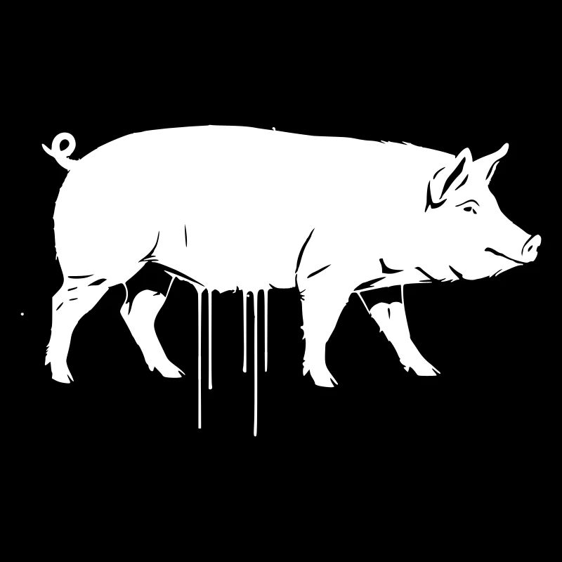 Pig Graffiti Streetwear Vector