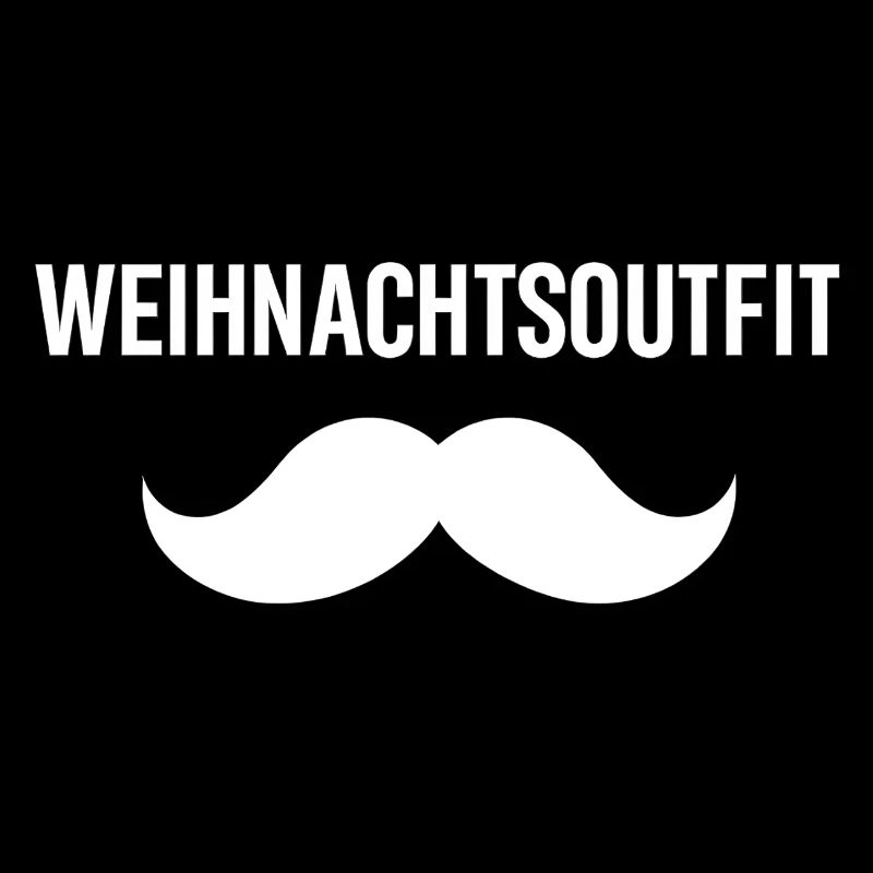 Weihnachtsoutfit Schnurrbart 