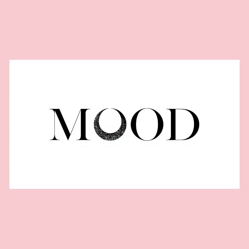 Conception typographique minimale MOOD