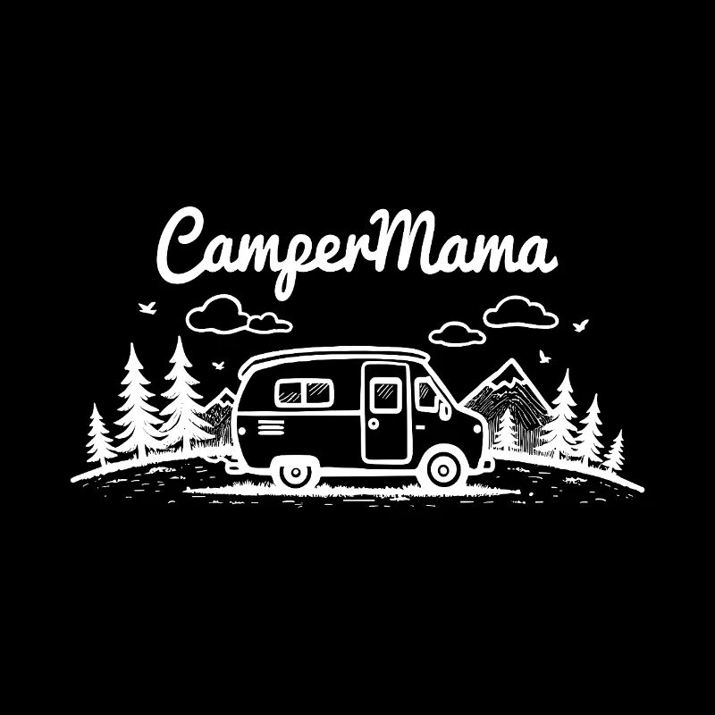 Camper Mom Adventure Mountains Camper