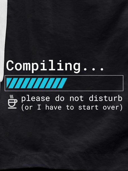 Funny Programmer T-Shirt - Compiling Please