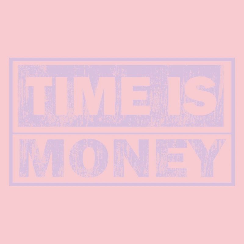 Zeit ist Geld Neon-Panel