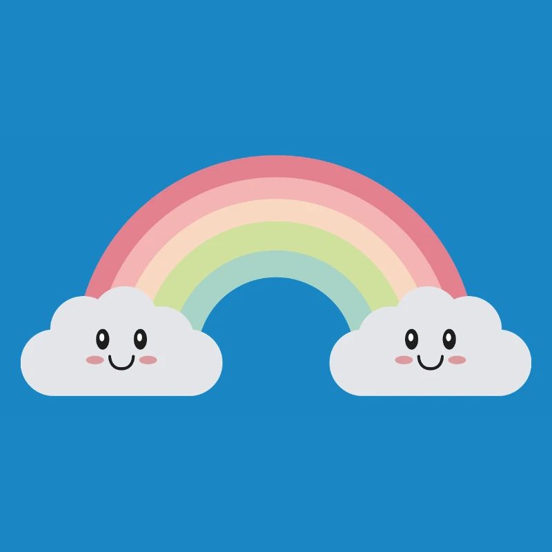 Rainbow clouds