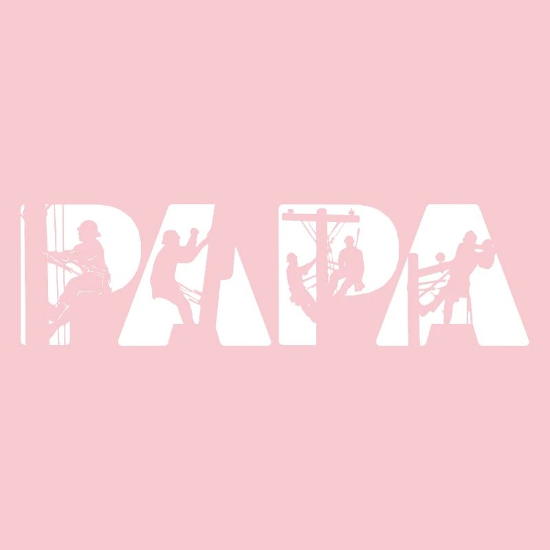 Electrical Line Worker Utility Papa Lineman Dad