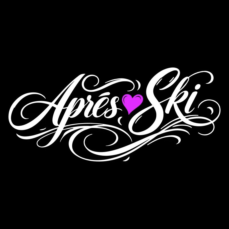 Apres Ski Herz Liebe