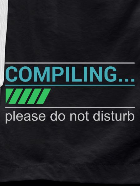 Lustiges Programmierer T-Shirt - Compiling Please