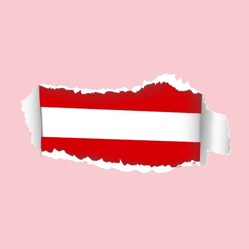 Cracked Austria Flag