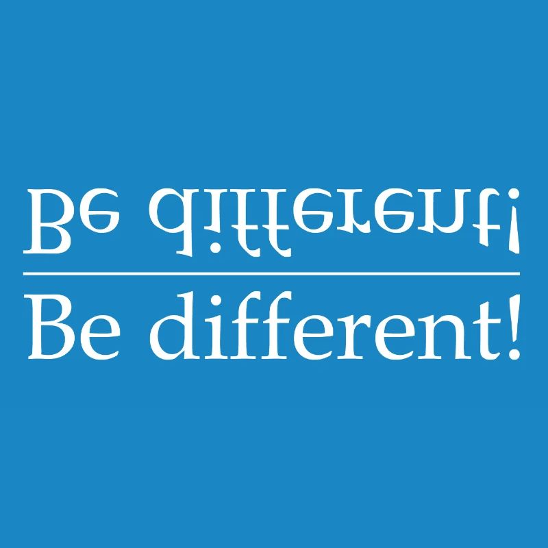 Be different contrast typography