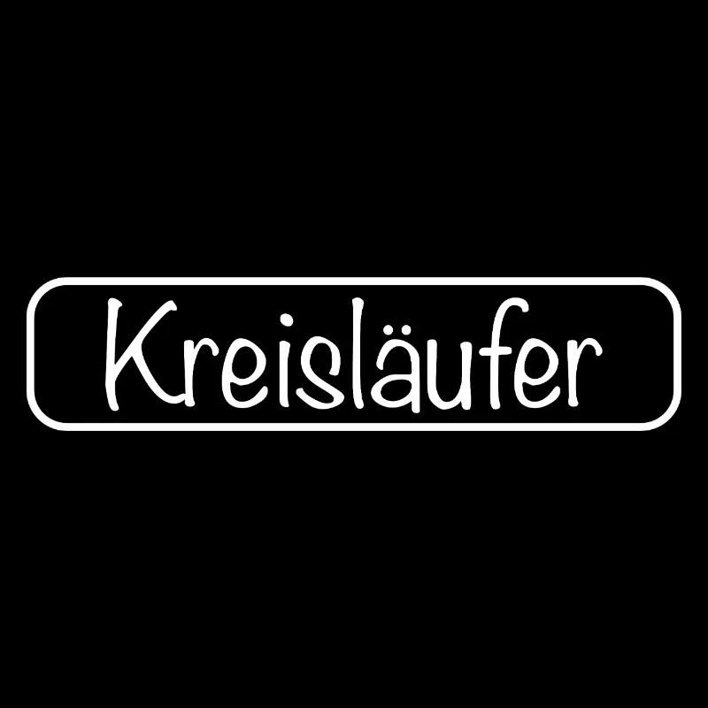 Schriftzug Kreisläufer (Weiß)