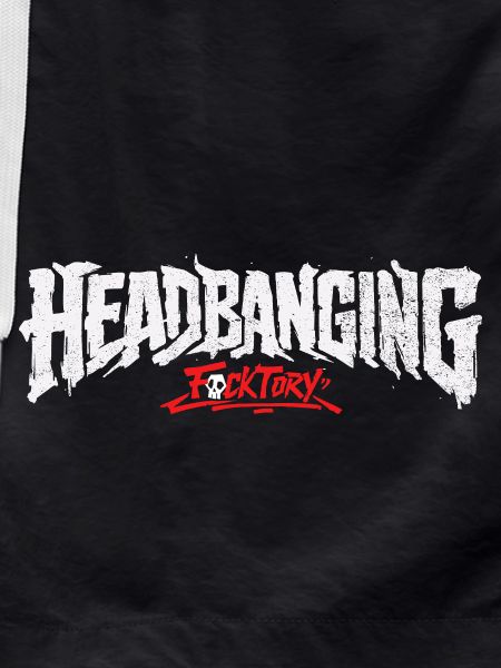 Headbanging logo white