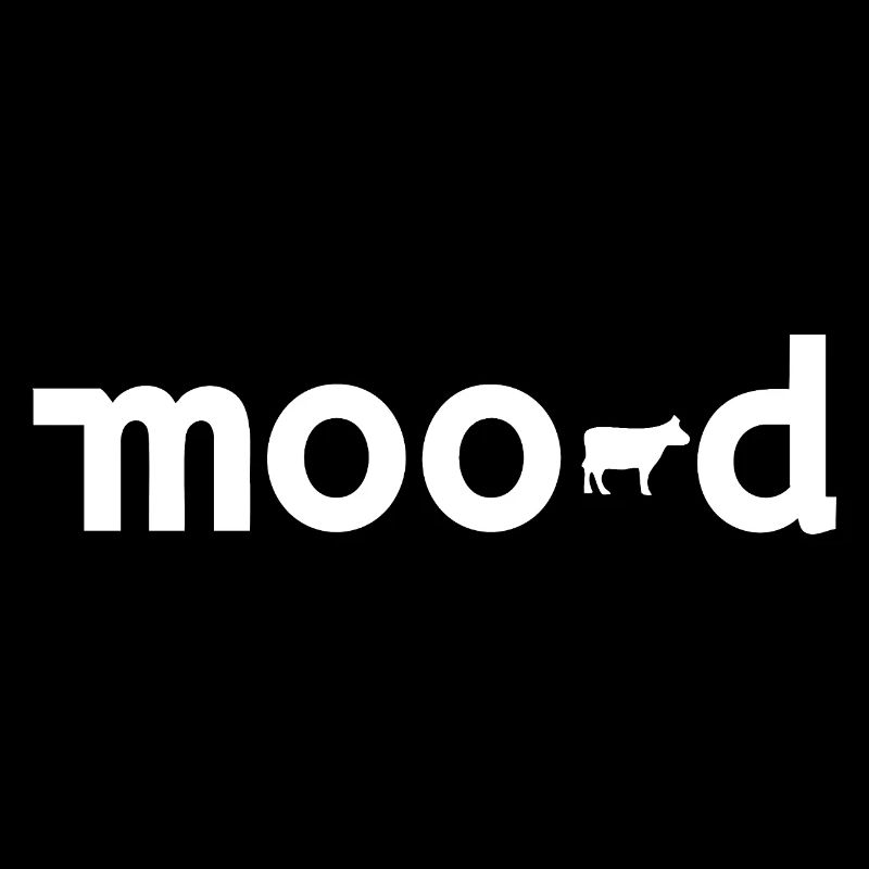 Mood Cow Pun Minimal