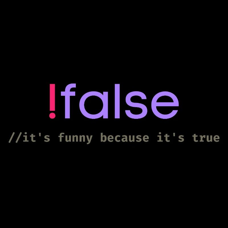 Jeu de mots sur la programmation Ifalse Funny Coder