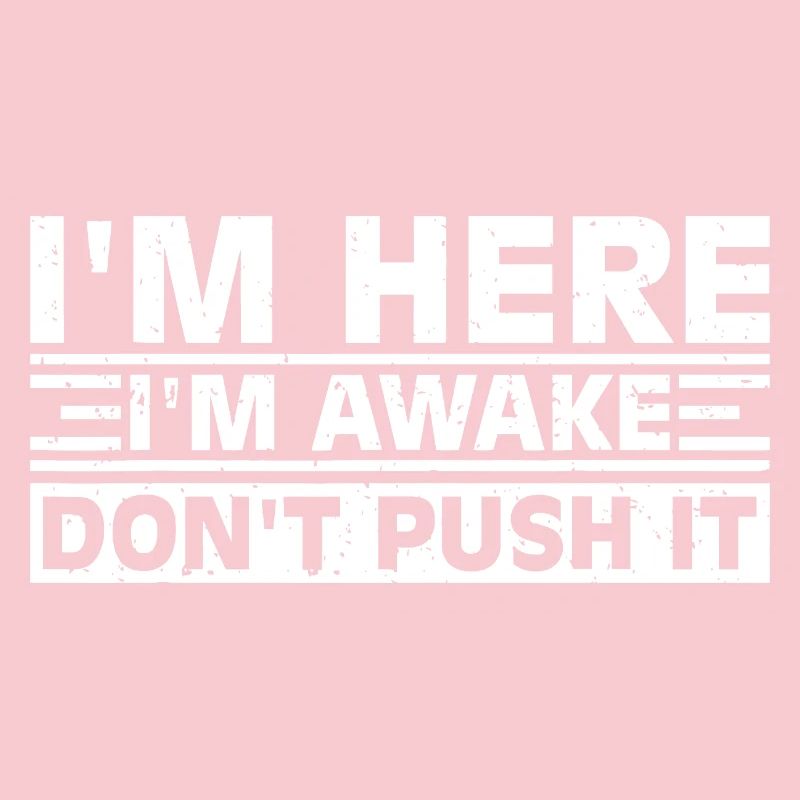 Slogan Awake Typographie Grasse Tee