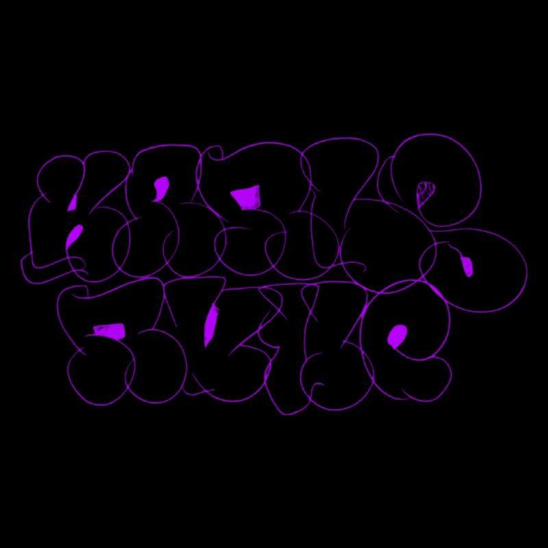 Purple Karlsruhe Throw-Up Graffiti