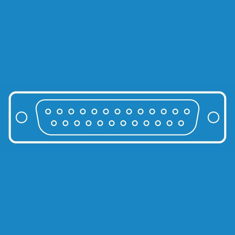 DB 25 Connector Parallel, Drucker