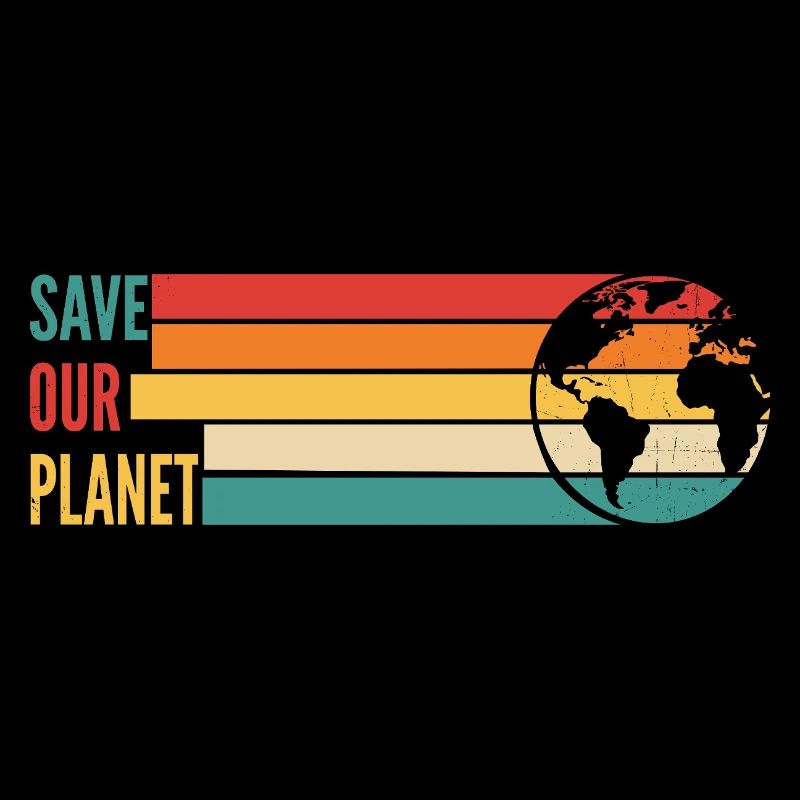 Save Our Planet Shirt Retro Environment