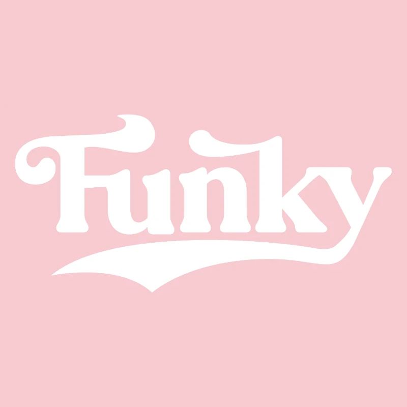 Funky Retro Script Logo