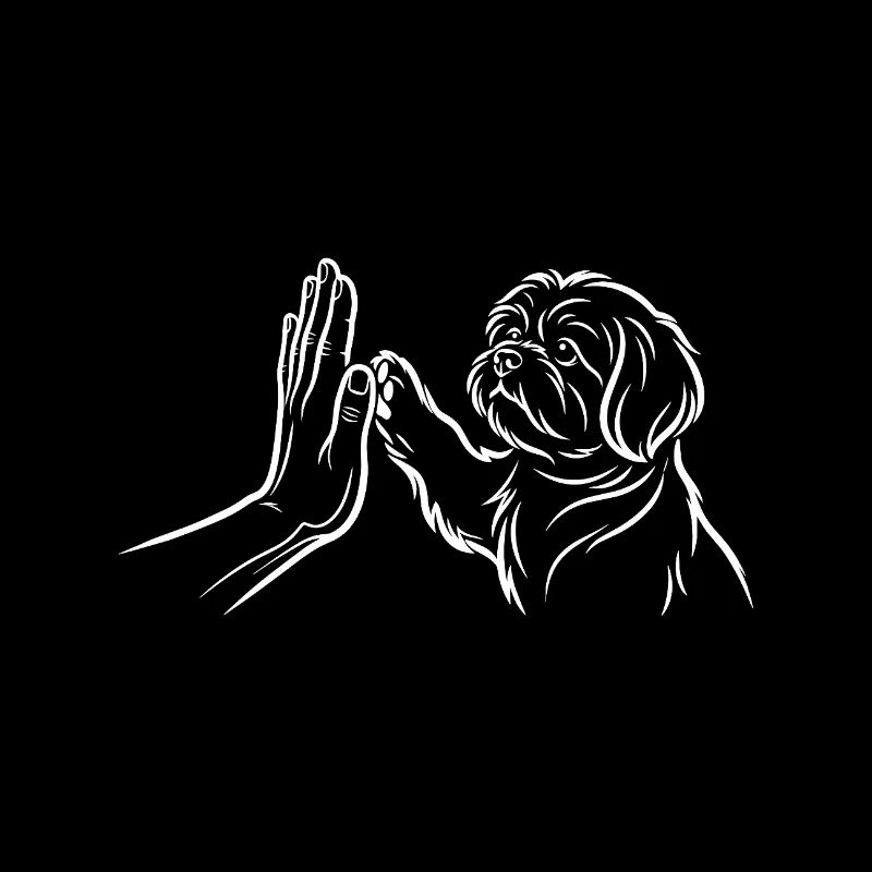 Dog Handshake High Five Paw Human Connection