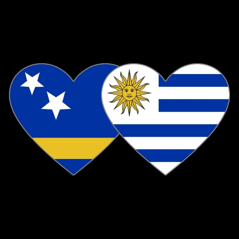 Curacao_Uruguay_Flagge_Herz