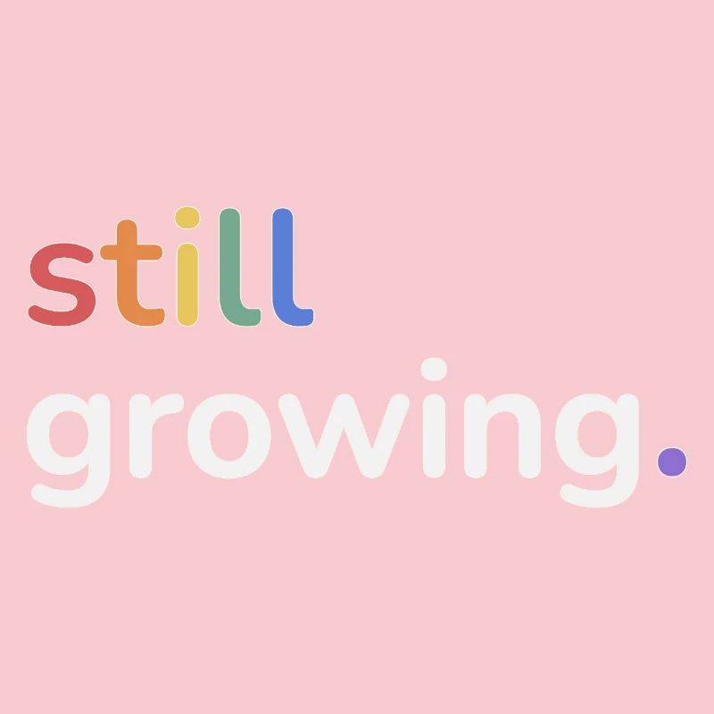 Still Growing Pride Regenbogen minimalistisch