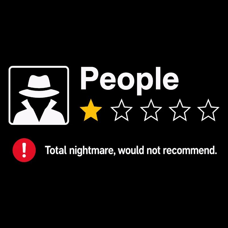 People 1 Star Review Funny Sarcasm