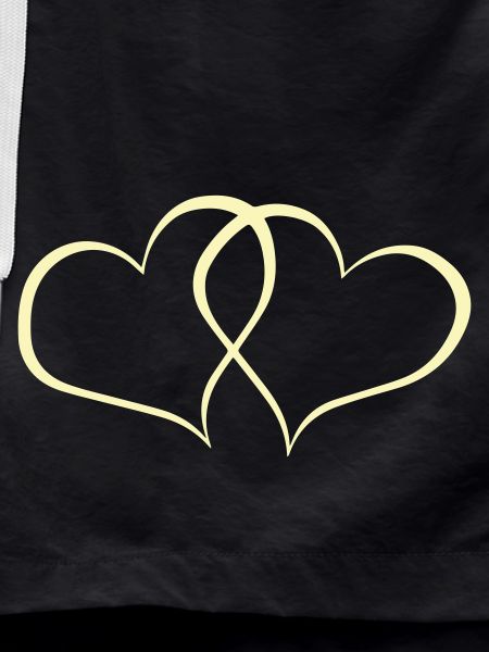 Intertwined heart lines