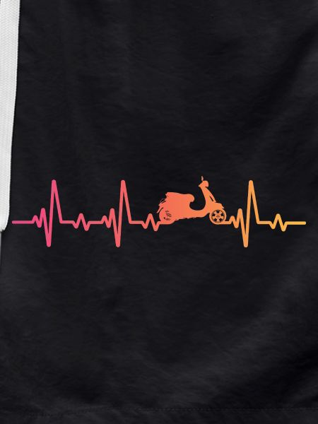 Moped Sunset Heartbeat Mofa Scooter