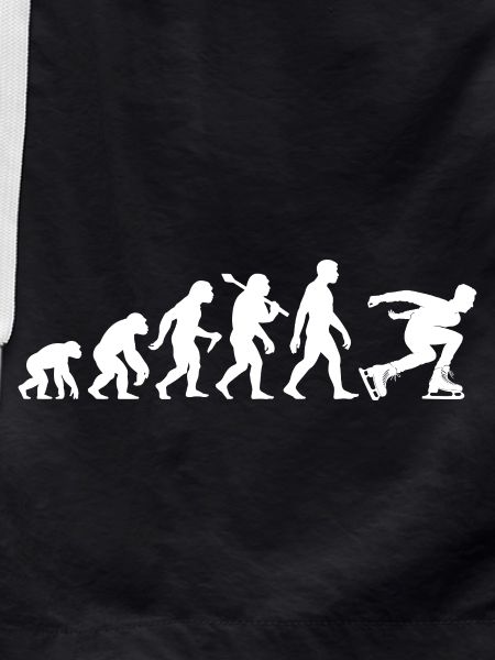 Eisschnellauf Evolution mit Eisschnellläufer