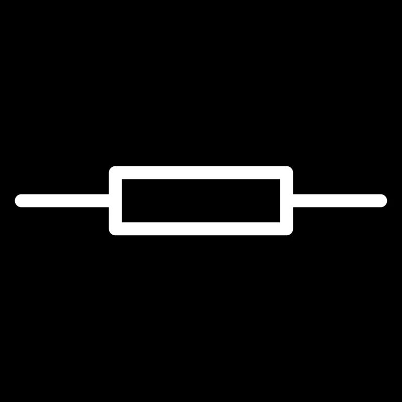 Schaltzeichen Widerstand Elektronik - FARBE ÄNDERB
