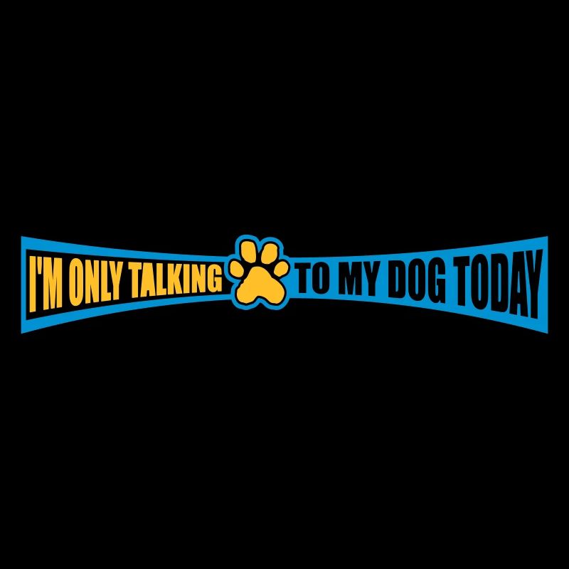 only talking to dog