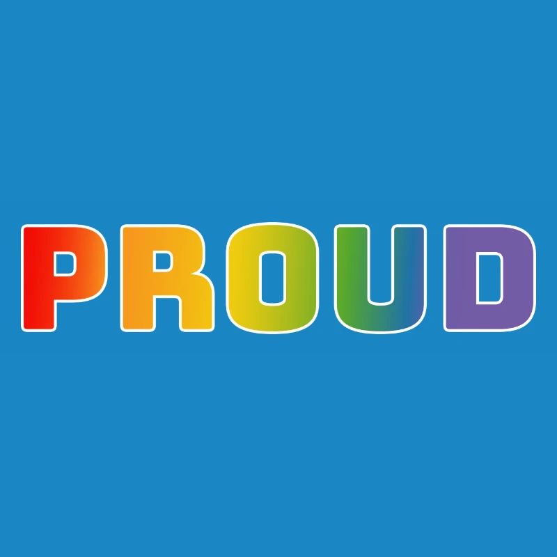 Regenbogen proud weiss
