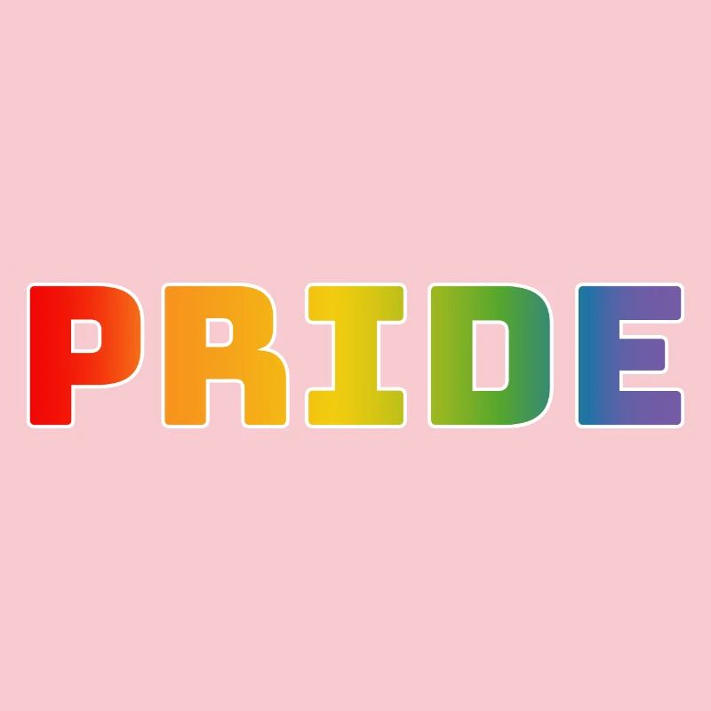 Rainbow pride white