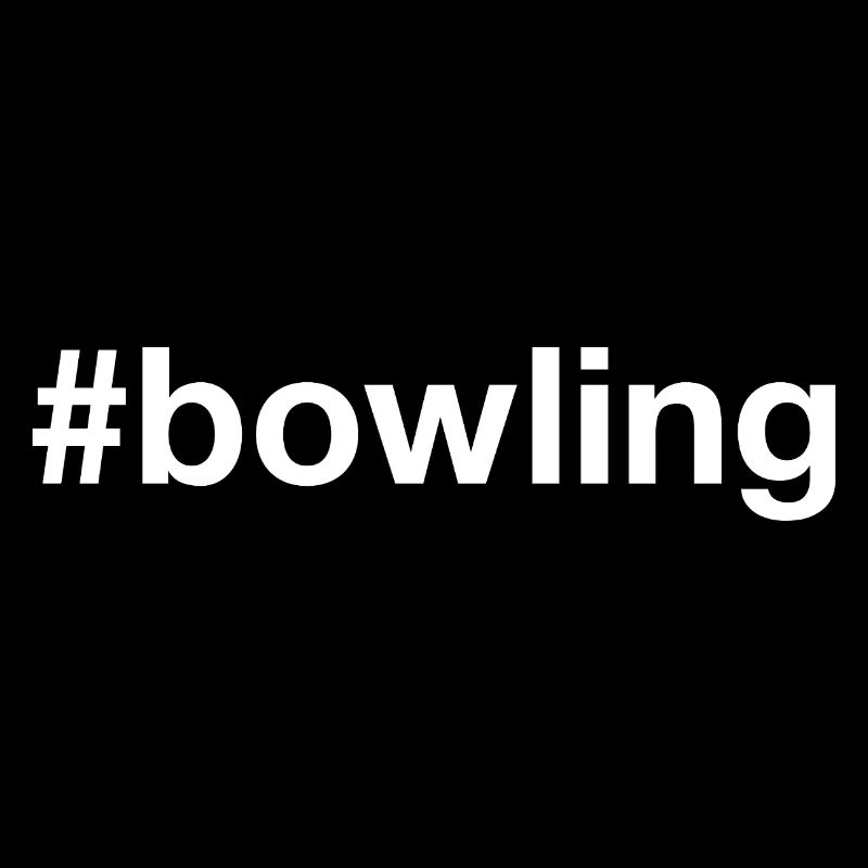 Bowling kegeln Hashtag