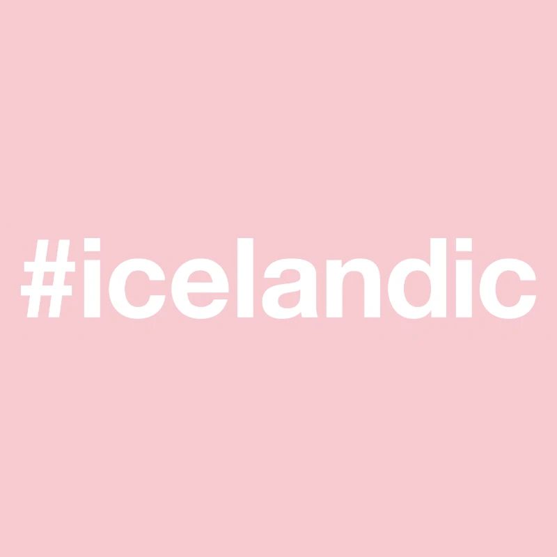 ICELANDIC Hashtag Iceland