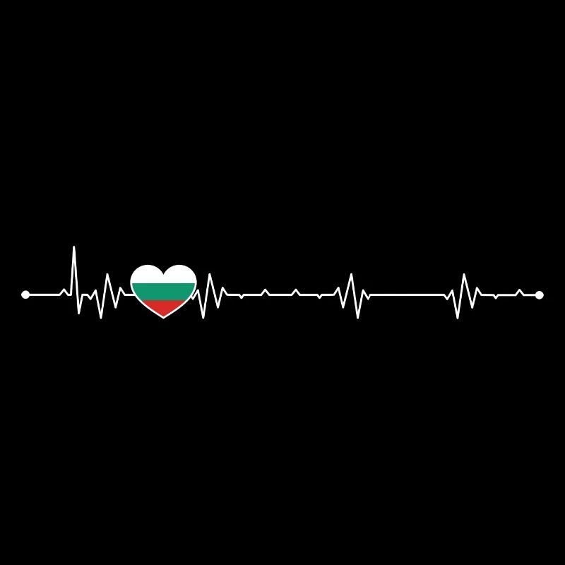 Heartbeat Flagge Bulgariens