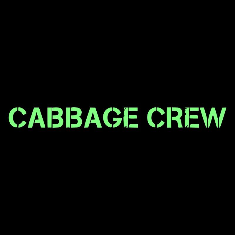 Cabbage Crew Lettering Vegan