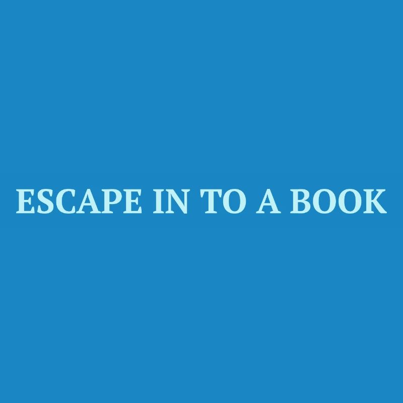 Entfliehen Sie in ein Buch - Eisblaues Statement