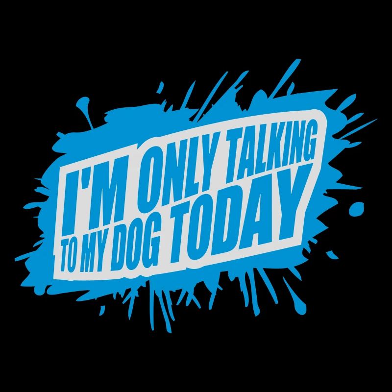 only talking to dog